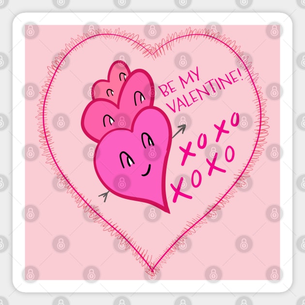 Be my Valentine XOXO Magnet by Peaceful Pigments